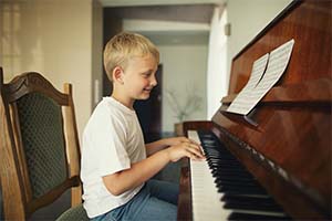 Boy Playing Piano